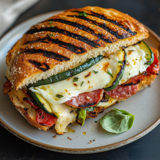 Spianata en gegrilde groentenciabatta