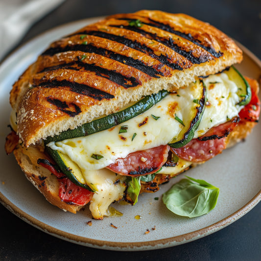 Spianata en gegrilde groentenciabatta