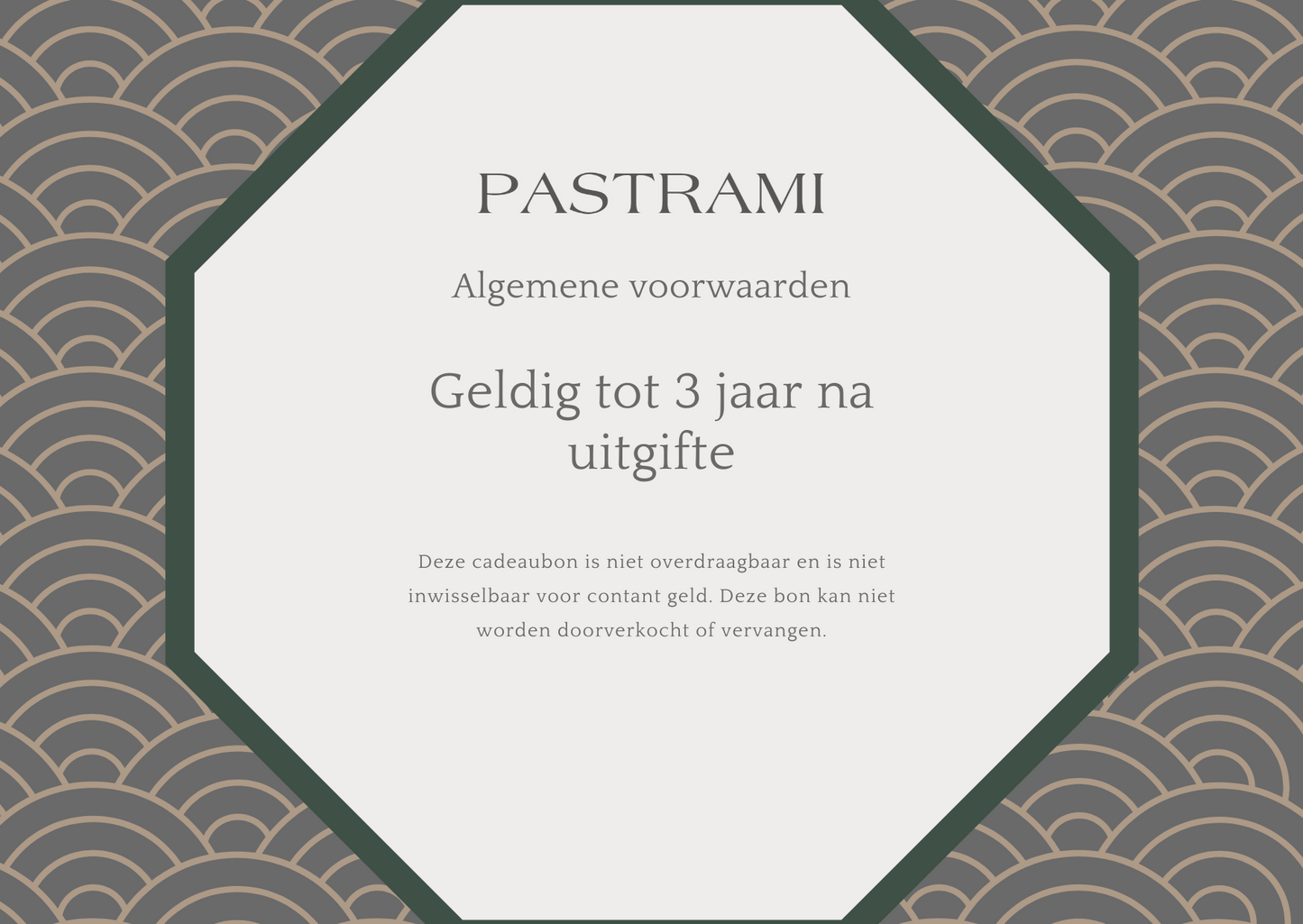 PASTRAMI cadeaubon