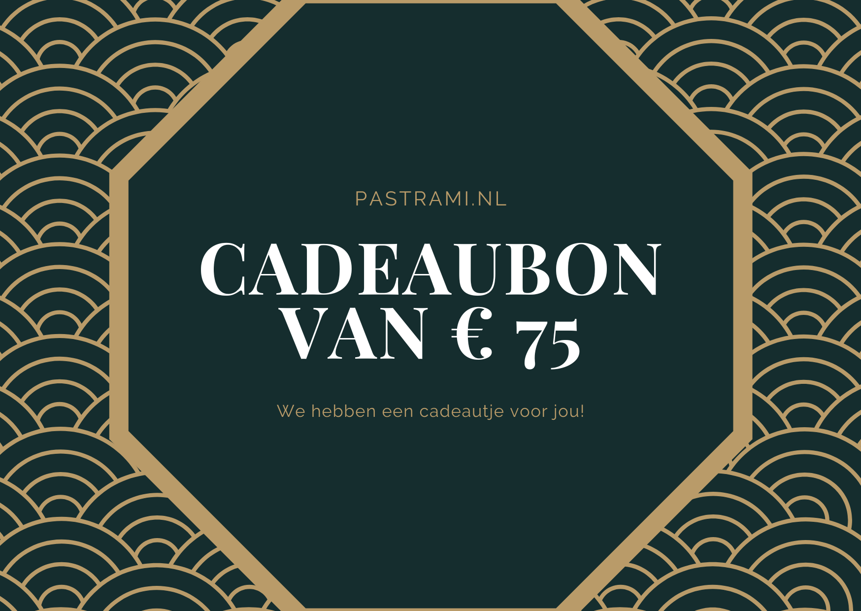 Online te bestellen €75,-