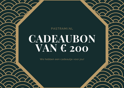  Online te bestellen €200,-