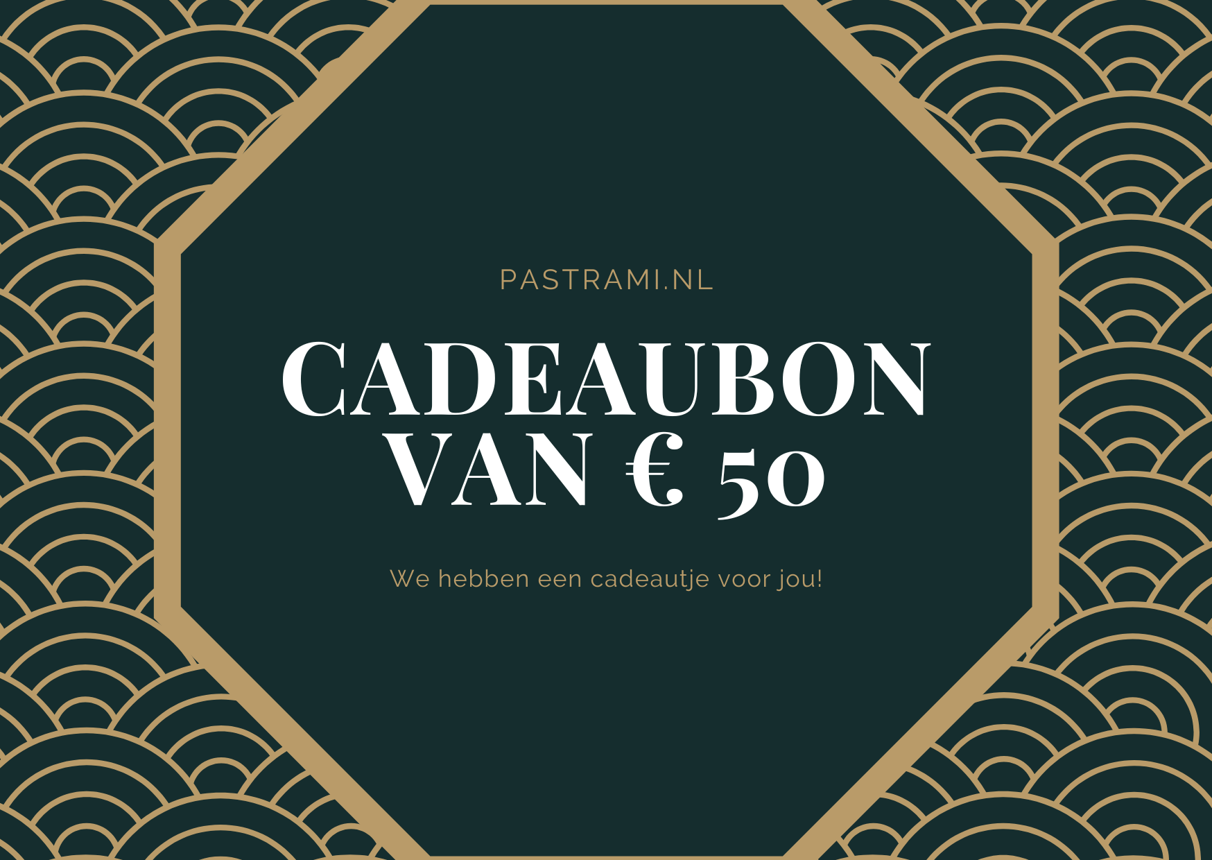 Online te bestellen €50,-