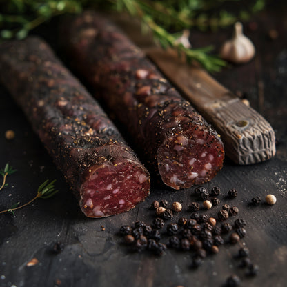 Saucisson black pepper 200g